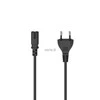 Powercord Hama 2-Pin Socket (Double Groove), 2.5 m, Juodas