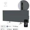 AENO Premium Eco Smart Heater, 700W, Grūdintas stiklas, Infraraudonųjų spindulių+konvekcinis šildymo tipas, LED ekranas, Kištuko tipas: Europa (E/F tipas), Pilkas