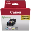 Canon CLI-551 | Ink cartridge | Juodas, Cyan, Magenta, Geltona