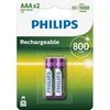 Mercury Įkraunama baterija Philips AAA 800 mAh 2 lizdinės plokštelės