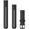 Garmin Quick Release Greitai atsegamas dirželis (22 mm), juodas su skalūno spalvos sagtimi