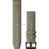 Išmaniojo laikrodžio Garmin greitai atsegamas, silikoninis dirželis, Rudos spalvos, 22mm