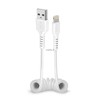 SBS kabelis USB 2.0 Apple Lightning baltas