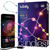 Lubinis šviestuvas „Twinkly Candies“ 100 perlų formos RGB šviesos diodų, skaidrus laidas, USB-C