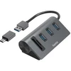 Hama USB Hub/Skaitytuvas kart | 3x USB-A | SD | Micro SD | USB-C Adapteris