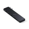 Adapteris ŠAKA 7in1 2 x USB C Satechi Pro HUB Slim ST-HUCPHSD MacBook vidurnakčio spalvos