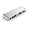 Adapteris HUB 4in1 USB C Satechi Mobile Pro Hub ST-TCMPHS sidabrinis