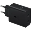 Samsung PD 50W Power Adapteris Duo (w/o cable) Type-Cx1, USBx1 (new) Juodas