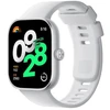 Išmanusis laikrodis Redmi Watch 4,  Sidabrinės spalvos apvadas su pilkos spalvos silikoniniu dirželiu