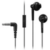Į ausis įstatomos ausinės su mikrofonu Panasonic RP-TCM55E-K, Juodos