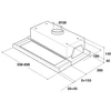 Gartraukis teleskopinis Whirlpool AKR 6390/1 IX (371 m3/h, 599mm, sidabrinis spalvos)