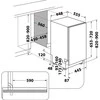 Įmontuojama indaplovė Whirlpool WSIC 3M27