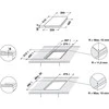 Kaitlentė Whirlpool WS Q0530 NE viryklė Juoda Įmontuoti 28 cm Indukcinė viryklė, padalyta į sritis 2 zone(s)