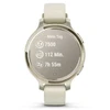 Išmanusis laikrodis Garmin Lily® 2 Active, Pilkšvos aukso spalvos su kreminės spalvos silikoniniu dirželiu (Pažeista pakuotė)