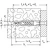 Fischer Kaiščiai su varžtu UX 14 x 75 mm, 2 vnt.