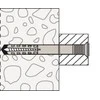 Fischer Kalami kaiščiai 6 x 60 mm, 15 vnt.