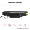 Arcas Galvos žibintuvėlis, 5W + 3W LED, įkraunamas