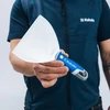 Kubala Nerūd. plieno glaistyklė su rankenoje įmontuota sukimo galvute 150 mm. Master Line