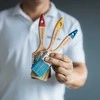 Kubala Universalus plokščias teptukas visų tipų dažams ir lakams 40 mm.