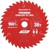 Pjovimo diskas 160x36Tx20mm, Cordless PREMIUM, SPECIALIST+