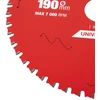 Pjovimo diskas Specialist+ LTM1904830-T; 190x30x1,0 mm; Z48; 0°