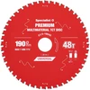 Universalus pjovimo diskas SPECIALIST+ Premium, 190 x 1,6 x 30 mm, 48 dantų, 0°, TCT
