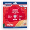 Pjovimo diskas Specialist+ LMS2162430-T; 216x30x1,4 mm; Z24; 5°