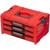 Q-Brick QBRICK PRO įrankių dėžė su 3 stalčiais 2.0 EXPERT Raudonas
