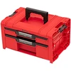 QBRICK PRO įrankių dėžė su 2 stalčiais 2.0 EXPERT Raudonas