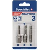 SPECIALIST+ adapteriai 1/2", 1/4" ir 3/8"