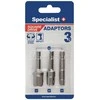 SPECIALIST+ adapteriai 1/2", 1/4" ir 3/8"