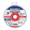 SPECIALIST+ metalo pj.diskas CUTTING, 125x1x22 mm 10 vnt. metal. d