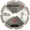 SPECIALIST+ pj. diskas pluošt. cementui, 8T 165 x 20 mm