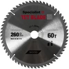Pjovimo diskas medienai Specialist+ Wood; 260x30 mm; Z60
