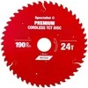 Pjovimo diskas 190x24Tx30mm, Cordless PREMIUM, SPECIALIST+
