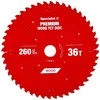 Pjovimo diskas 260x36Tx30mm, Wood PREMIUM, SPECIALIST+