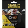 Stanley Šlif. tinklelių rink. VELCRO 125 mm