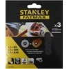 Stanley Šlif. tinklelių rink. VELCRO 125 mm