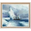 Beldizart Skaičiuojamo kryželio dygsnio rinkinys "Ledo kalnai" 56.5x46.5 cm S/MK099
