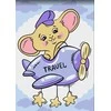 Tapyba pagal numerius Wizardi Beldizart Dažymas pagal skaičius rinkinys Pilot Mouse 13x16 cm MINI159