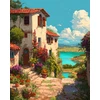 Beldizart Deimantinė mozaika su porėmiu "Vila prie ežero" 40x50 cm DP441