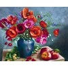 Beldizart (Nutraukta) Deimantų tapyba su porėmiu "Natiurmortas su aguonomis" 40*50 cm DP041