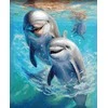 Beldizart Deimantinė mozaika su porėmiu "Delfinai" 30x40 cm VA805