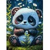 Wizardi Beldizart Deimantų mozaikos rinkinys "Panda" 30x40 cm WD3073