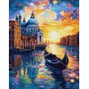 Beldizart (Nutrauktas) Deimantų paveikslas su porėmiu Venecija saulėlydyje 30x40 cm VA820