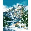 Beldizart (Nutrauktas) Deimantinė tapyba su porėmiu 40x50 cm Žiema kalnuose DP406