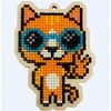 Wizardi Wood Beldizart Deimantų paveikslėlio rinkinys ant medinio pagrindo "Ginger Cat" WWP523