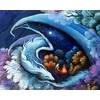 Wizardi Beldizart Deimantinis paveikslėlio rinkinys Drakonas sargas 50*40 cm WD3070