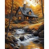 Beldizart Deimantinio dažymo rinkinys su porėmiu "Mokykla miške" 30x40 cm VA853