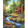 Beldizart Deimantų tapyba su porėmiu "Forest Stream" 40x50 cm DP422